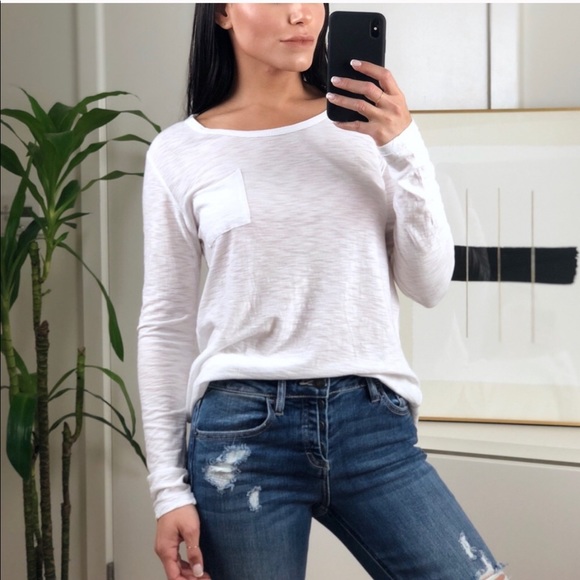 🚫 KEEPING | MALIBU White Scoop Neck LS - Picture 5 of 8